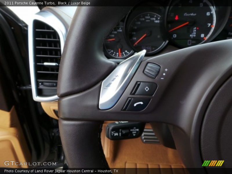 Black / Luxor Beige 2011 Porsche Cayenne Turbo