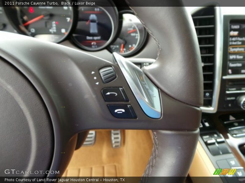 Black / Luxor Beige 2011 Porsche Cayenne Turbo