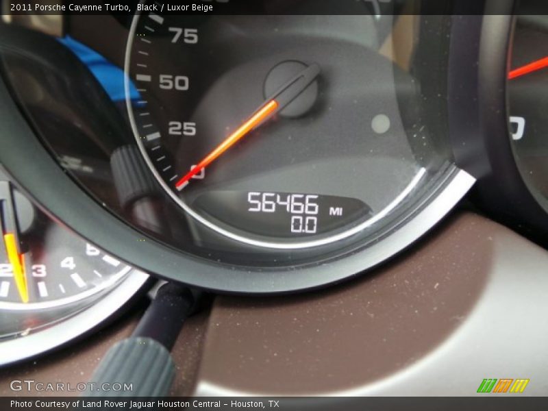 Black / Luxor Beige 2011 Porsche Cayenne Turbo