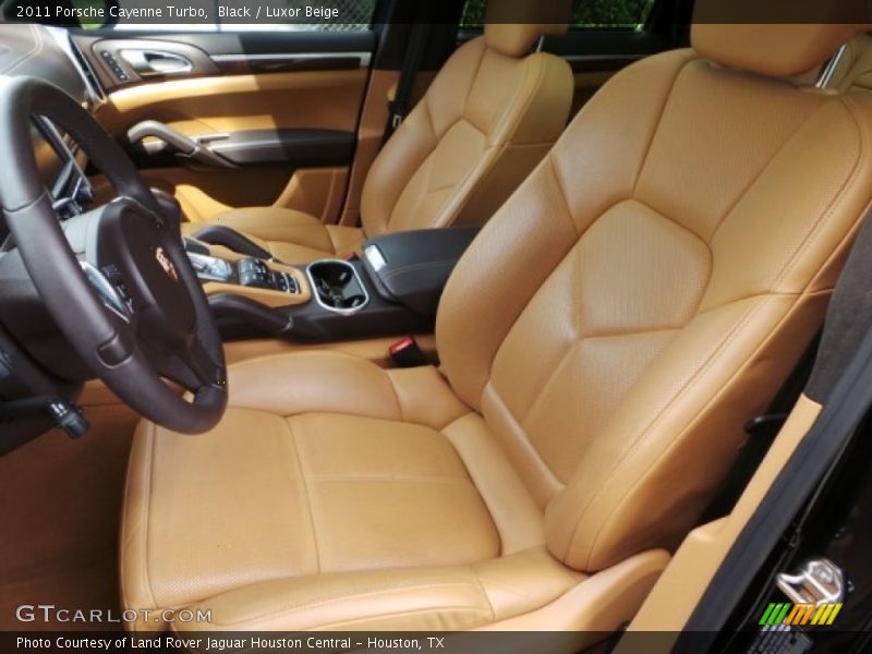 Black / Luxor Beige 2011 Porsche Cayenne Turbo
