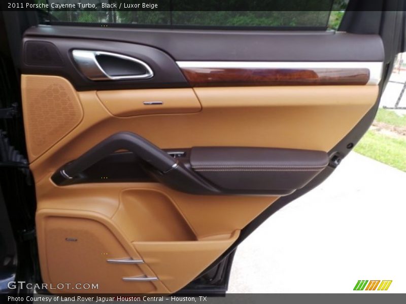 Black / Luxor Beige 2011 Porsche Cayenne Turbo