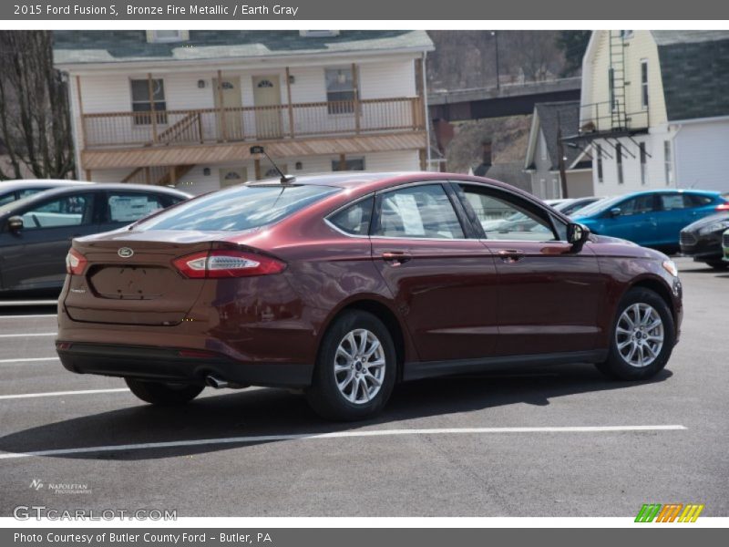 Bronze Fire Metallic / Earth Gray 2015 Ford Fusion S