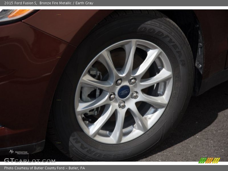 Bronze Fire Metallic / Earth Gray 2015 Ford Fusion S