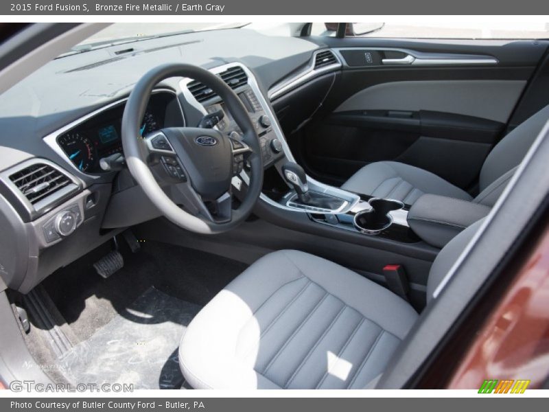 Bronze Fire Metallic / Earth Gray 2015 Ford Fusion S