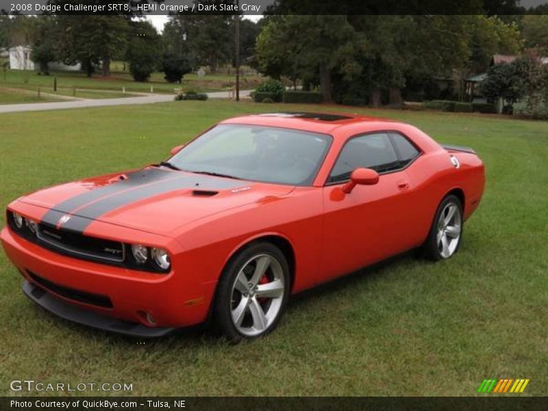 HEMI Orange / Dark Slate Gray 2008 Dodge Challenger SRT8