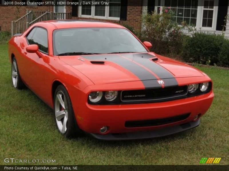HEMI Orange / Dark Slate Gray 2008 Dodge Challenger SRT8