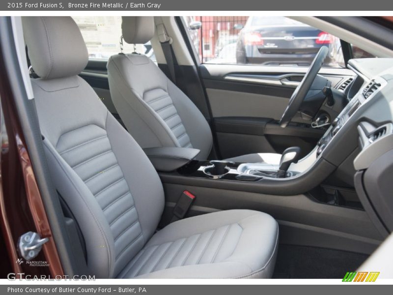 Bronze Fire Metallic / Earth Gray 2015 Ford Fusion S
