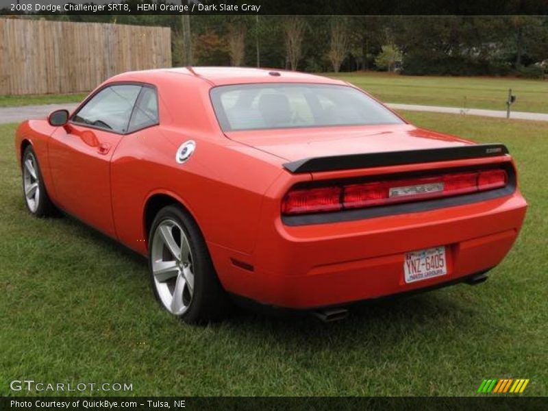 HEMI Orange / Dark Slate Gray 2008 Dodge Challenger SRT8