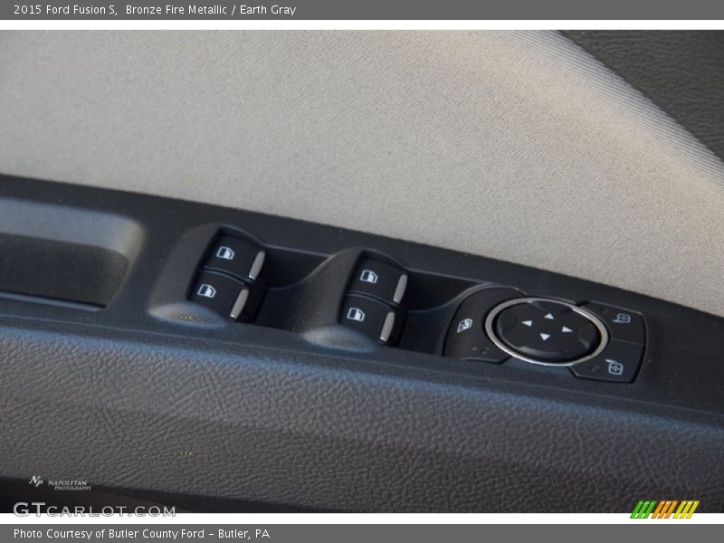 Bronze Fire Metallic / Earth Gray 2015 Ford Fusion S