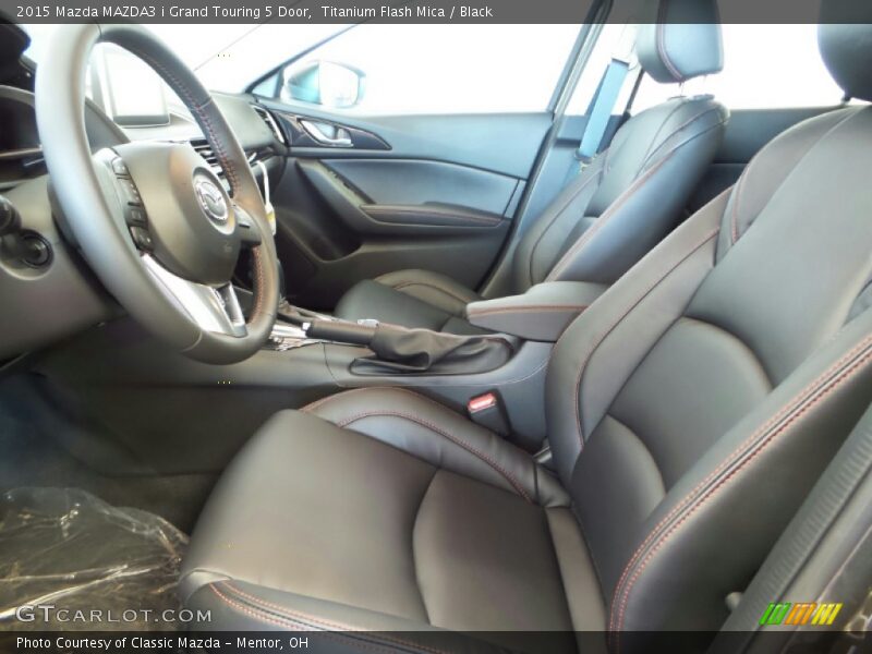 Titanium Flash Mica / Black 2015 Mazda MAZDA3 i Grand Touring 5 Door