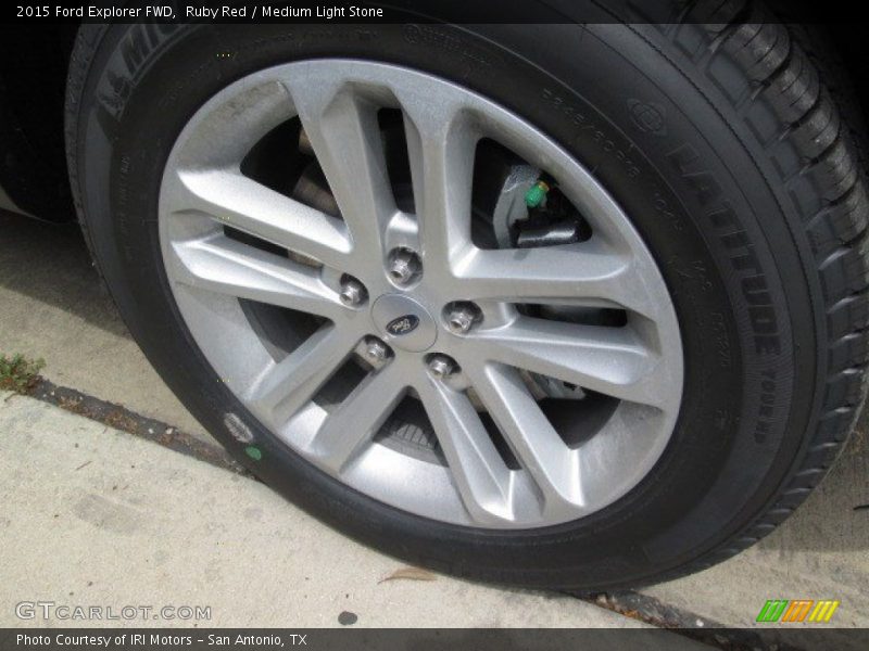 Ruby Red / Medium Light Stone 2015 Ford Explorer FWD