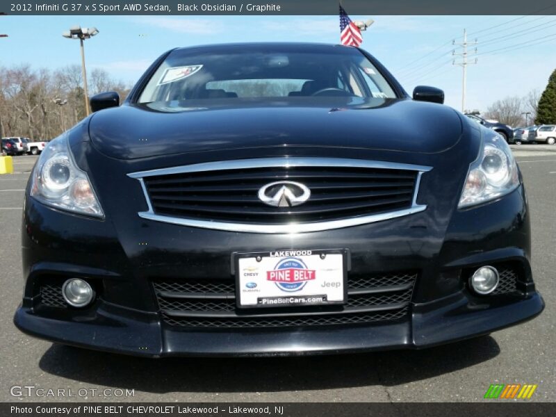 Black Obsidian / Graphite 2012 Infiniti G 37 x S Sport AWD Sedan