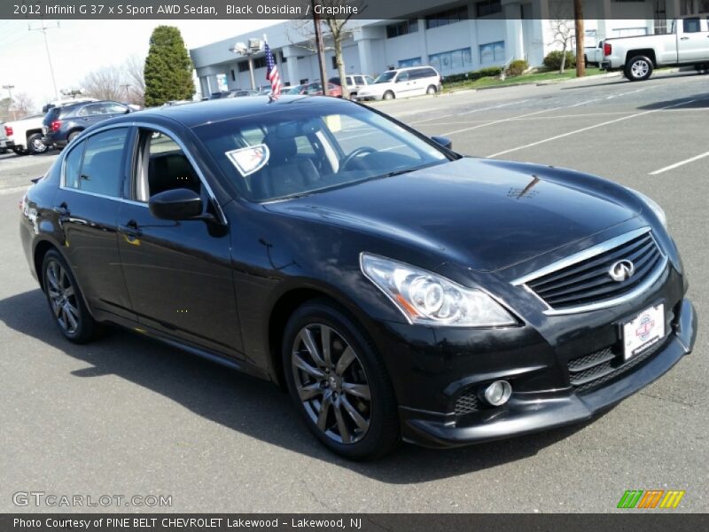 Black Obsidian / Graphite 2012 Infiniti G 37 x S Sport AWD Sedan