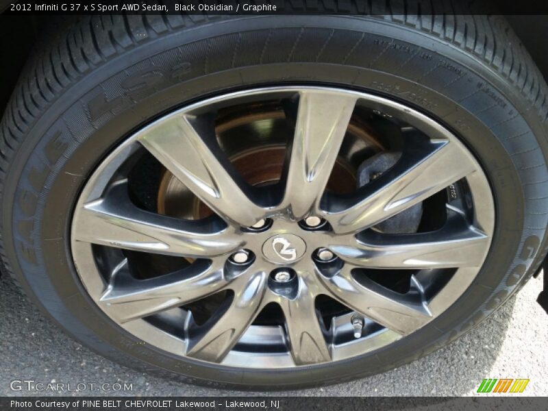 Black Obsidian / Graphite 2012 Infiniti G 37 x S Sport AWD Sedan
