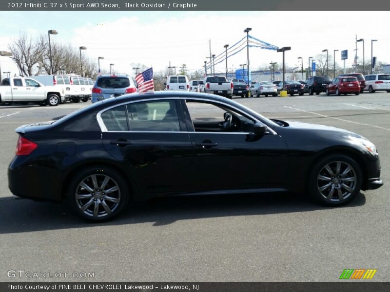 Black Obsidian / Graphite 2012 Infiniti G 37 x S Sport AWD Sedan