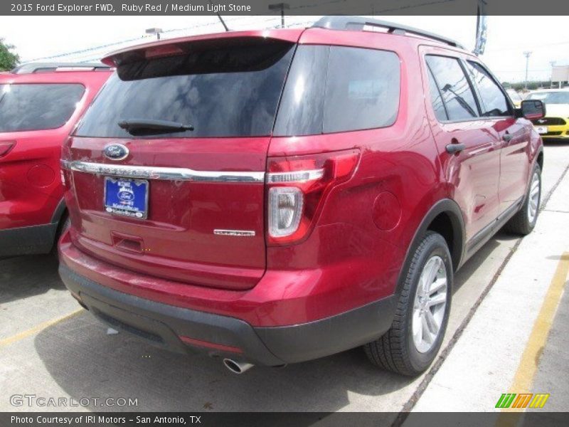 Ruby Red / Medium Light Stone 2015 Ford Explorer FWD