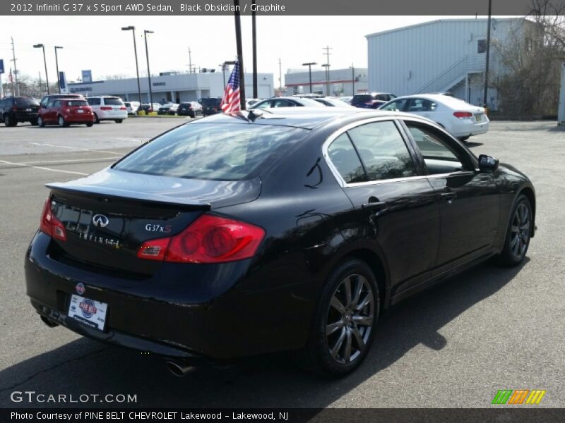 Black Obsidian / Graphite 2012 Infiniti G 37 x S Sport AWD Sedan