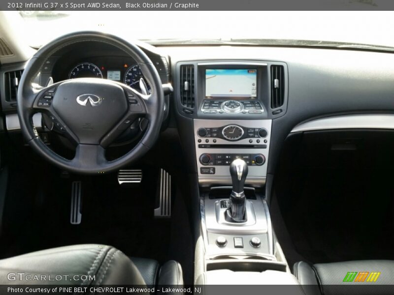 Black Obsidian / Graphite 2012 Infiniti G 37 x S Sport AWD Sedan