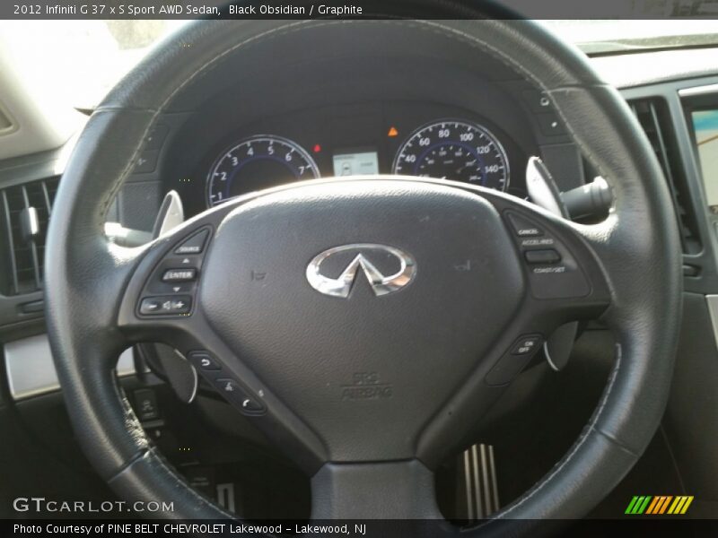Black Obsidian / Graphite 2012 Infiniti G 37 x S Sport AWD Sedan