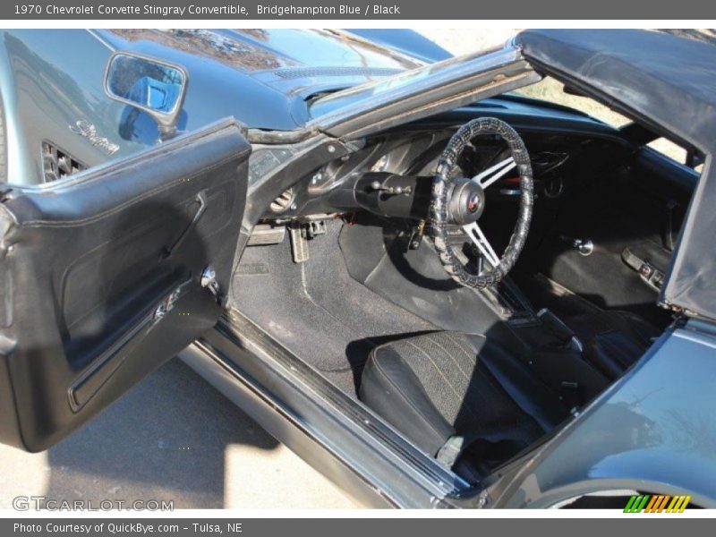 Bridgehampton Blue / Black 1970 Chevrolet Corvette Stingray Convertible