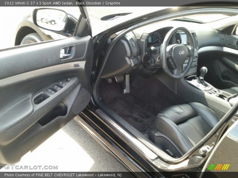 Black Obsidian / Graphite 2012 Infiniti G 37 x S Sport AWD Sedan