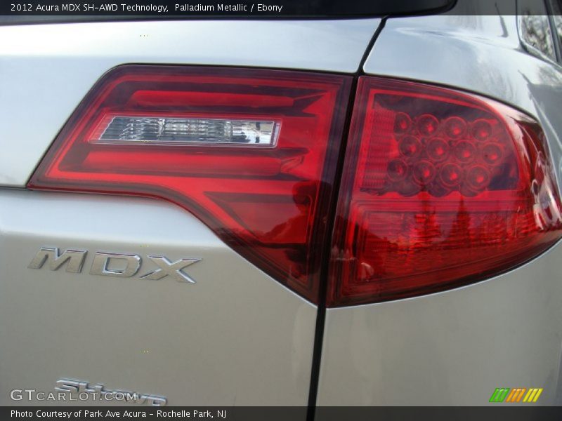 Palladium Metallic / Ebony 2012 Acura MDX SH-AWD Technology