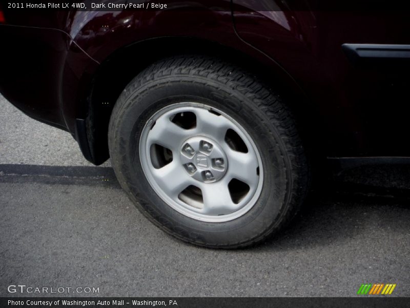 Dark Cherry Pearl / Beige 2011 Honda Pilot LX 4WD