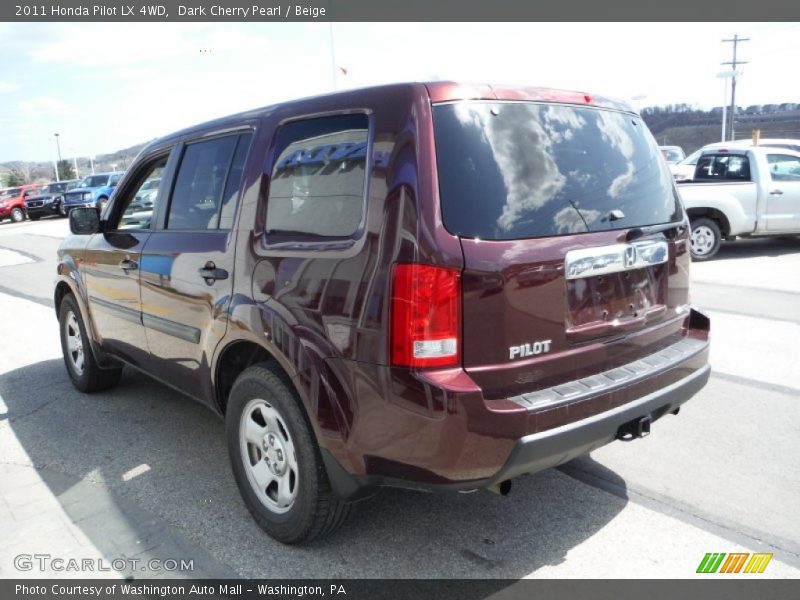 Dark Cherry Pearl / Beige 2011 Honda Pilot LX 4WD