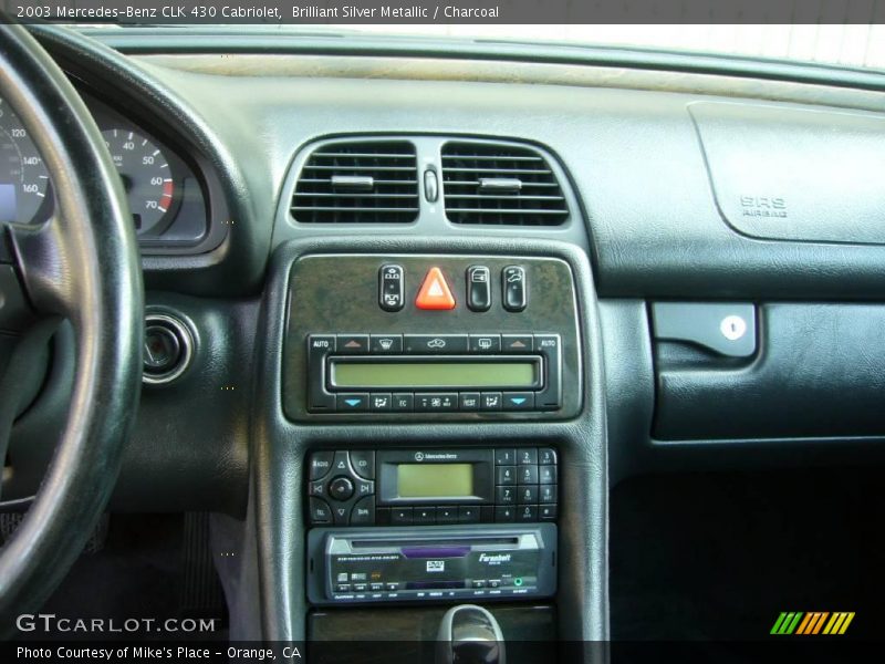 Brilliant Silver Metallic / Charcoal 2003 Mercedes-Benz CLK 430 Cabriolet