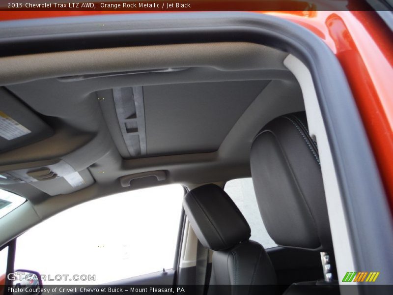 Orange Rock Metallic / Jet Black 2015 Chevrolet Trax LTZ AWD