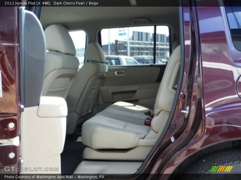 Dark Cherry Pearl / Beige 2011 Honda Pilot LX 4WD