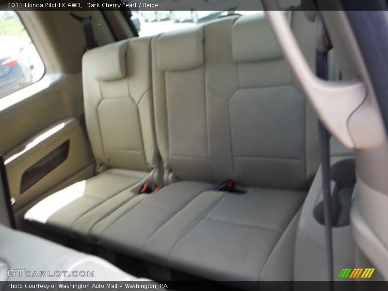 Dark Cherry Pearl / Beige 2011 Honda Pilot LX 4WD