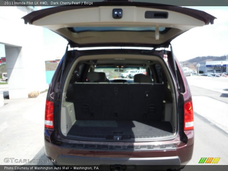 Dark Cherry Pearl / Beige 2011 Honda Pilot LX 4WD