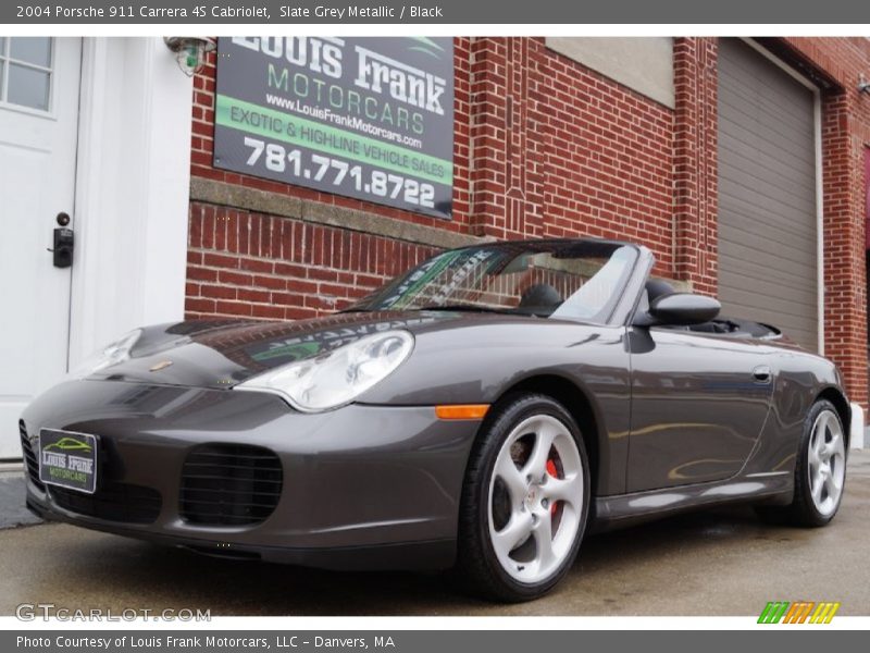 Slate Grey Metallic / Black 2004 Porsche 911 Carrera 4S Cabriolet