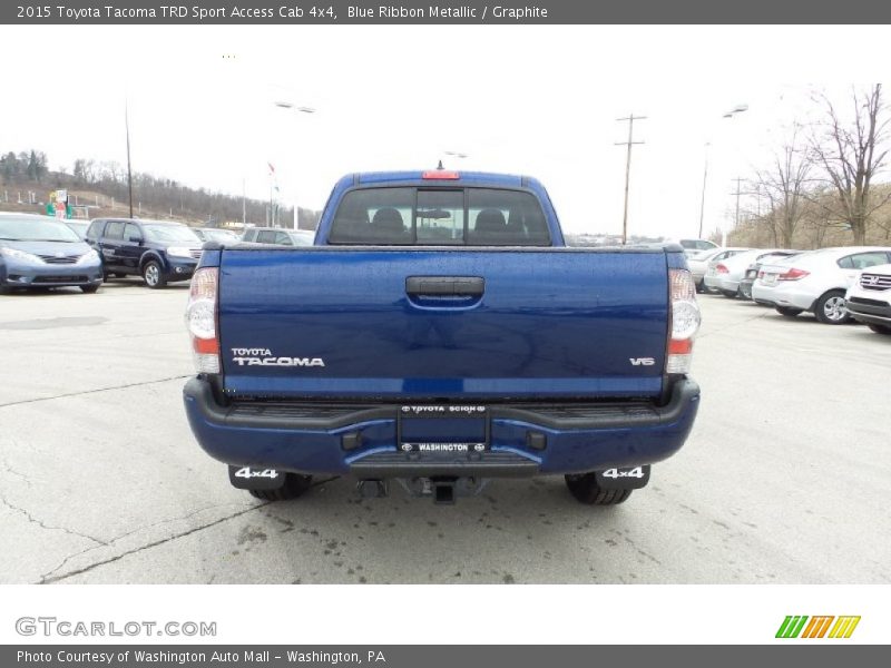 Blue Ribbon Metallic / Graphite 2015 Toyota Tacoma TRD Sport Access Cab 4x4