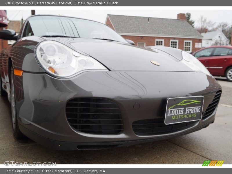 Slate Grey Metallic / Black 2004 Porsche 911 Carrera 4S Cabriolet
