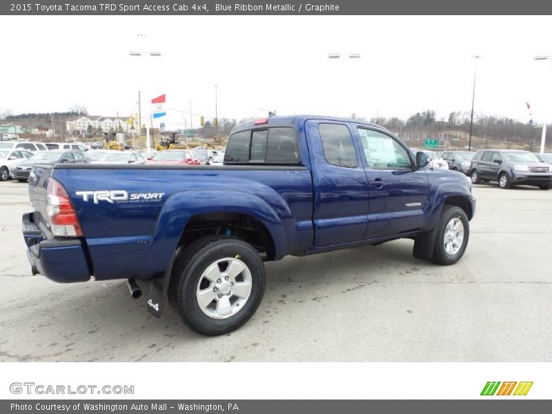 Blue Ribbon Metallic / Graphite 2015 Toyota Tacoma TRD Sport Access Cab 4x4