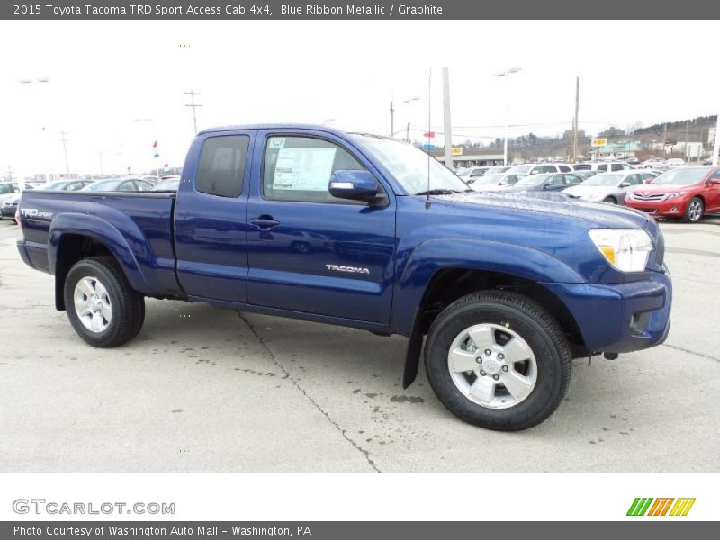 Blue Ribbon Metallic / Graphite 2015 Toyota Tacoma TRD Sport Access Cab 4x4