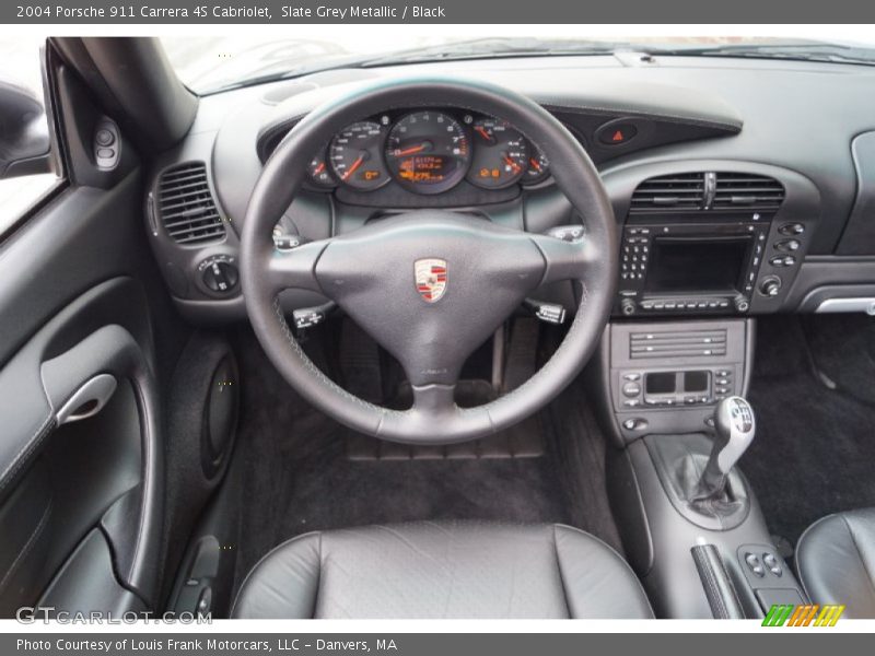 Slate Grey Metallic / Black 2004 Porsche 911 Carrera 4S Cabriolet