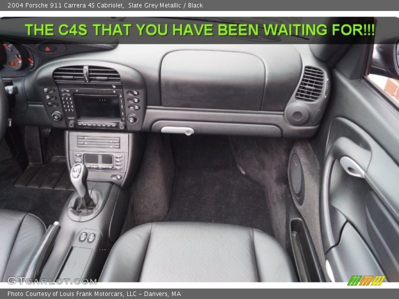 Slate Grey Metallic / Black 2004 Porsche 911 Carrera 4S Cabriolet