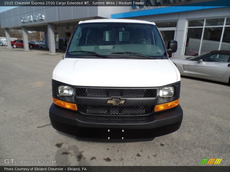 Summit White / Medium Pewter 2015 Chevrolet Express 2500 Cargo Extended WT