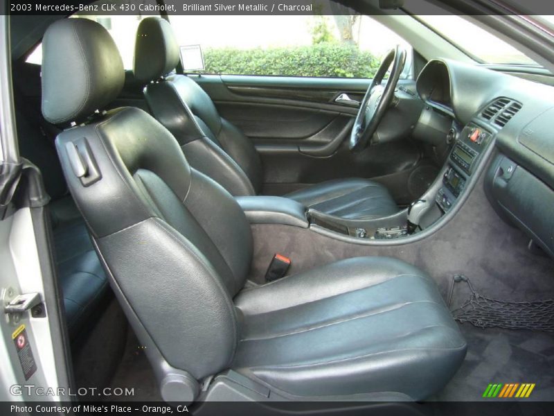 Brilliant Silver Metallic / Charcoal 2003 Mercedes-Benz CLK 430 Cabriolet