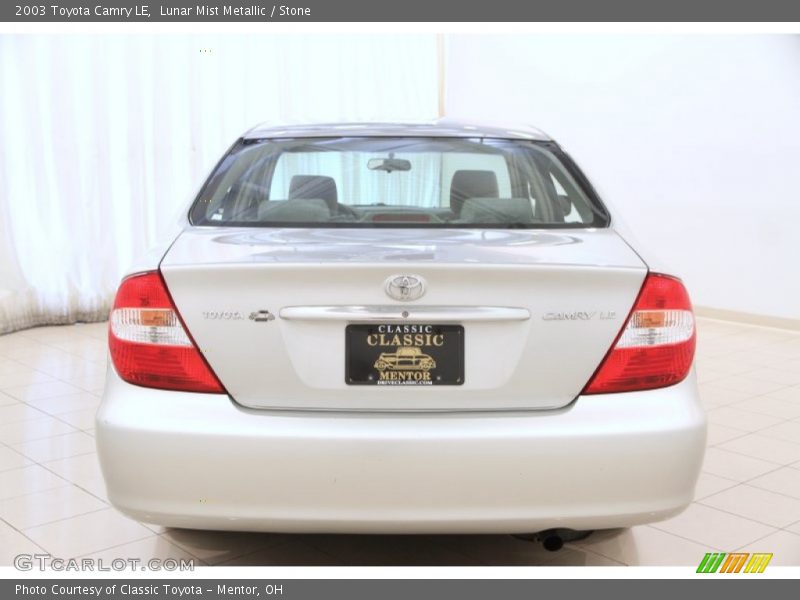 Lunar Mist Metallic / Stone 2003 Toyota Camry LE