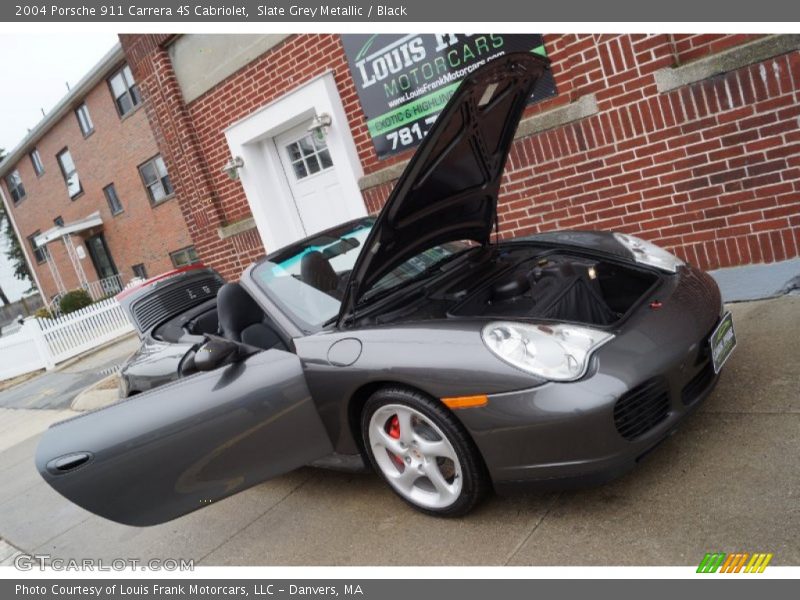 Slate Grey Metallic / Black 2004 Porsche 911 Carrera 4S Cabriolet