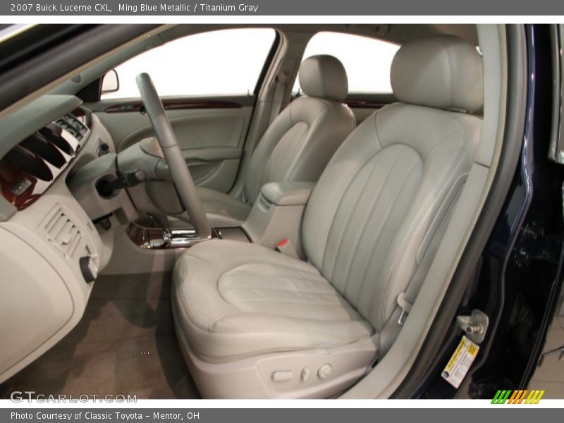 Ming Blue Metallic / Titanium Gray 2007 Buick Lucerne CXL