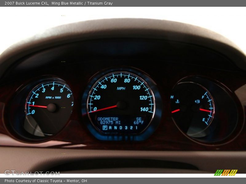Ming Blue Metallic / Titanium Gray 2007 Buick Lucerne CXL