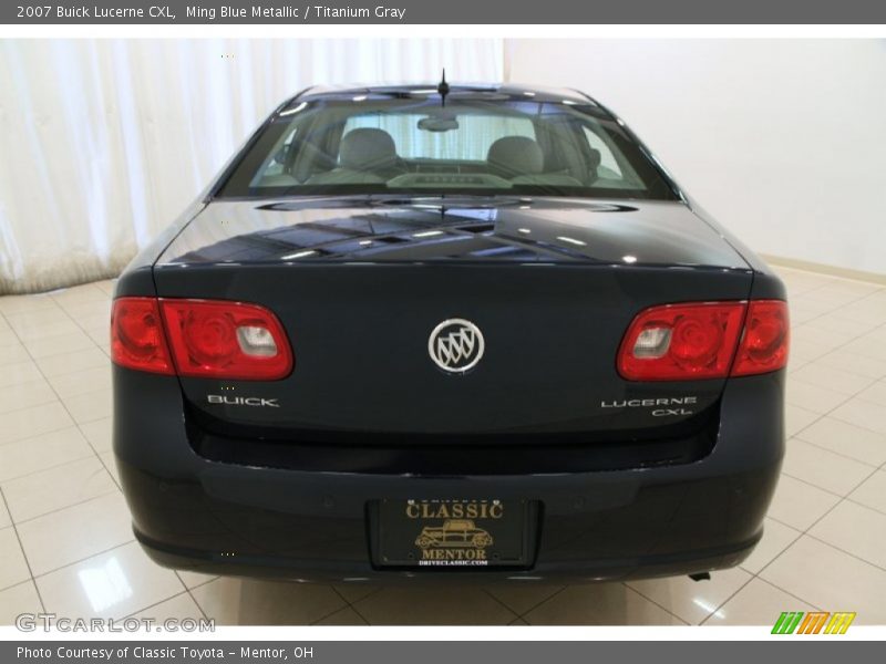 Ming Blue Metallic / Titanium Gray 2007 Buick Lucerne CXL