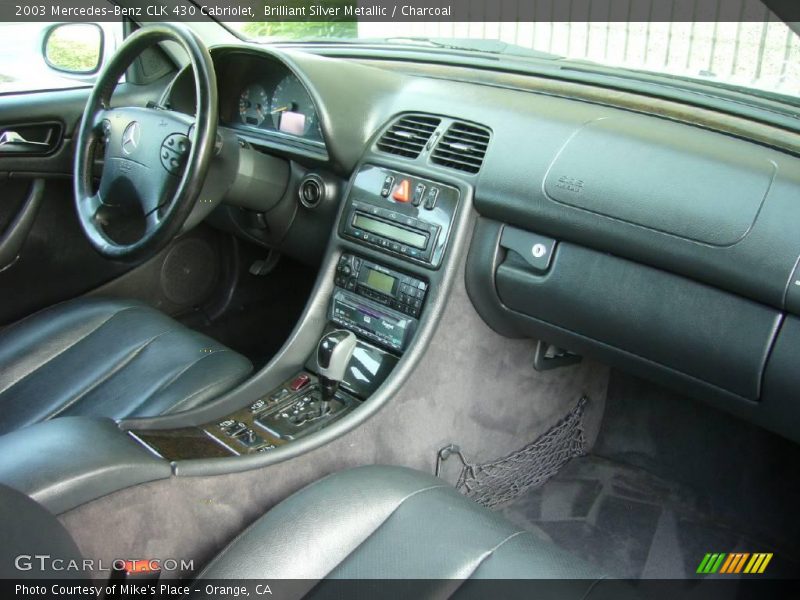 Brilliant Silver Metallic / Charcoal 2003 Mercedes-Benz CLK 430 Cabriolet