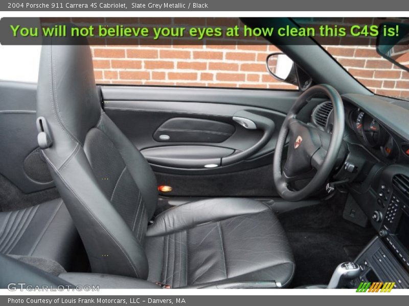 Slate Grey Metallic / Black 2004 Porsche 911 Carrera 4S Cabriolet