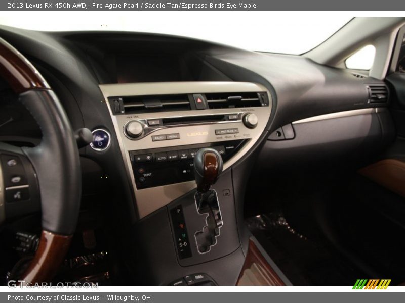 Controls of 2013 RX 450h AWD